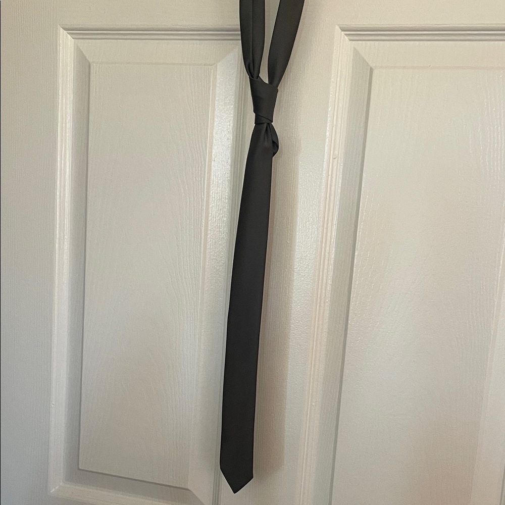 Skinny Gray Necktie